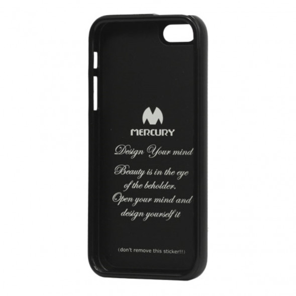 Силиконовый чехол Goospery для iPhone 5, 5S, SE (черный)