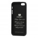 Силиконовый чехол Goospery для iPhone 5, 5S, SE (черный)