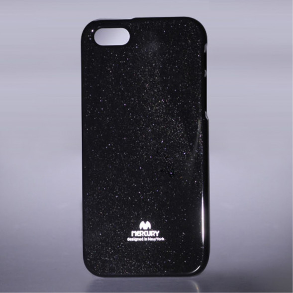 Силиконовый чехол Goospery для iPhone 5, 5S, SE (черный)