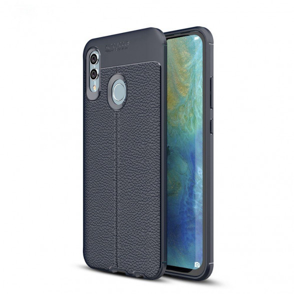 Чехол Litchi Grain для Huawei Honor 10 Lite, P Smart (2019) (синий)