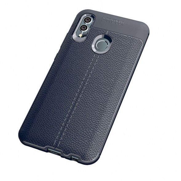 Чехол Litchi Grain для Huawei Honor 10 Lite, P Smart (2019) (синий)
