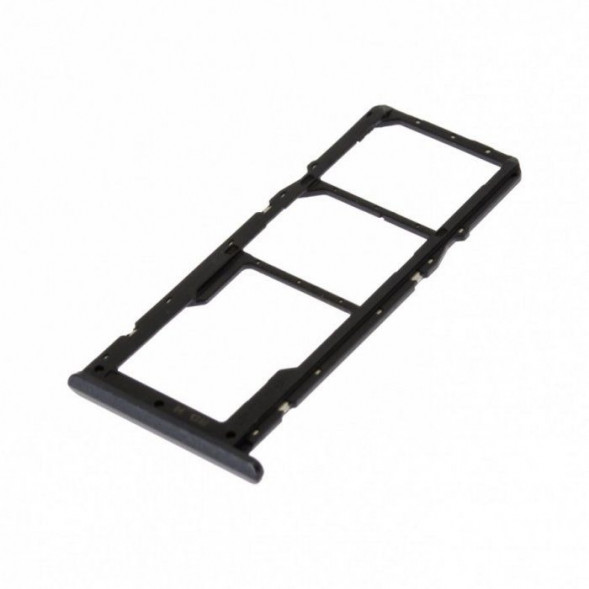 Держатель сим карты SIM лоток для Realme C21, Narzo 50i (Черный)