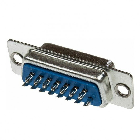 DB-15F Гнездо 15 pin на кабель (пайка)