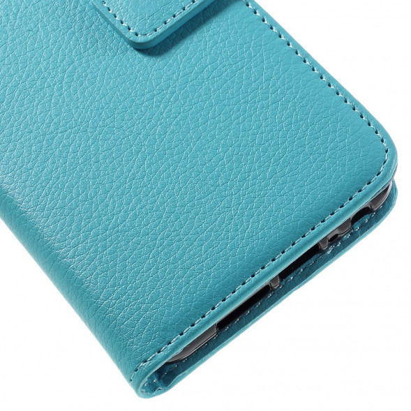 Чехол книжка с визитницей для HTC One A9 (Голубой)