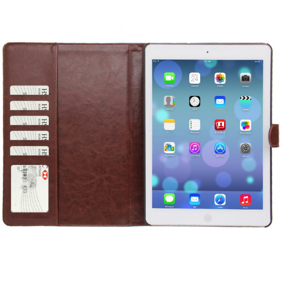 Чехол книжка с цветами для iPad Air (Белый)