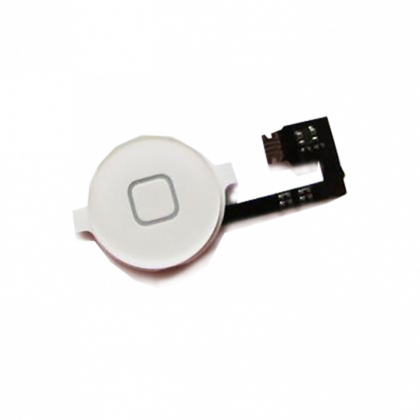 Шлейф кнопки HOME для iPhone 4 в сборе (Белый)