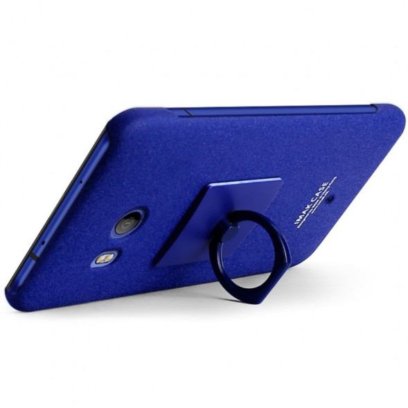 Чехол iMak Finger с колечком для HTC U11 (синий)