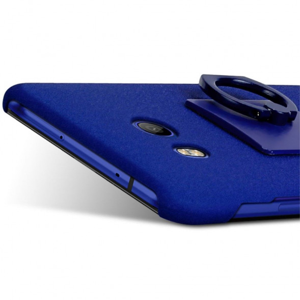 Чехол iMak Finger с колечком для HTC U11 (синий)