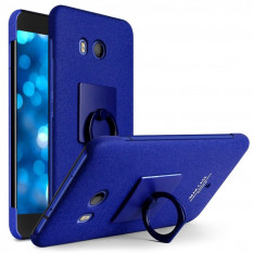 Чехол iMak Finger с колечком для HTC U11 (синий)