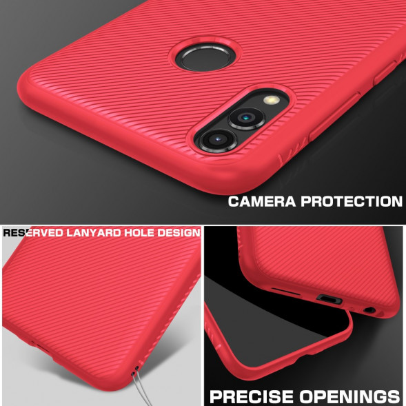 TPU Чехол накладка для Huawei Honor 10 Lite, P Smart (красный)