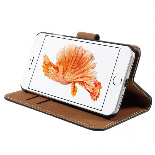 Чехол книжкой с визитницей для iPhone 7, iPhone 8 (черный)