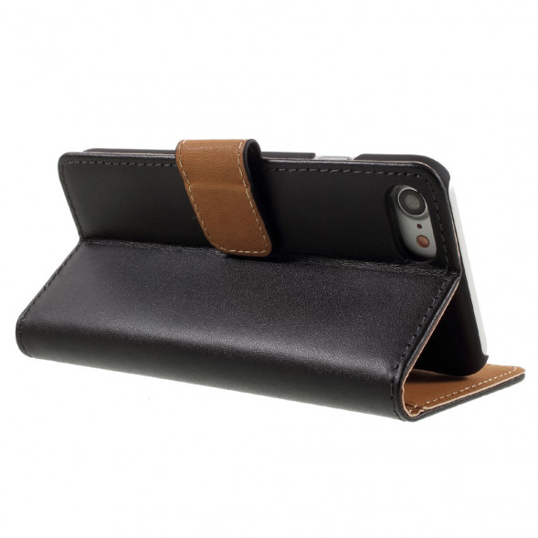 Чехол книжкой с визитницей для iPhone 7, iPhone 8 (черный)