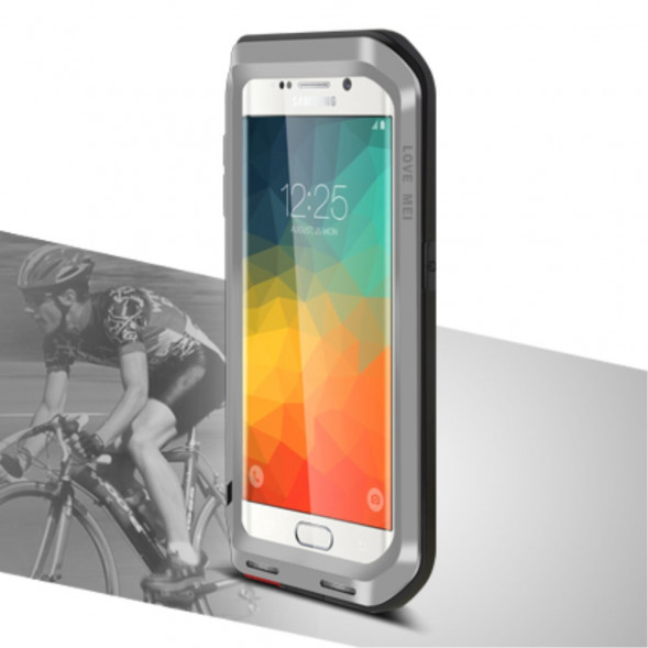 Металлический защитный чехол Love Mei для Samsung Galaxy S6 EDGE+ G928 (Серый)