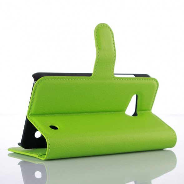 Чехол книжка с визитницей для Microsoft Lumia 550 (Зеленый)