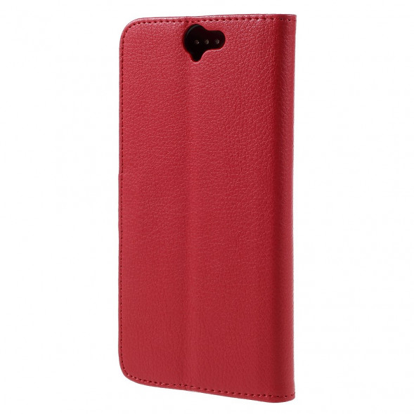 Чехол книжка с визитницей для HTC One A9 (Красный)