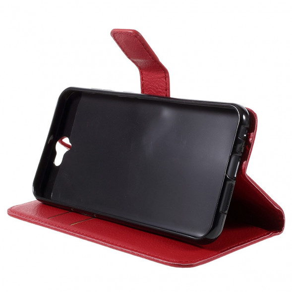 Чехол книжка с визитницей для HTC One A9 (Красный)