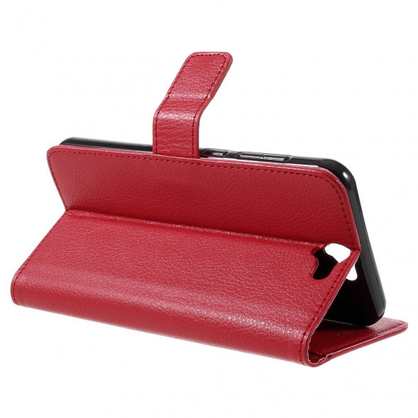 Чехол книжка с визитницей для HTC One A9 (Красный)