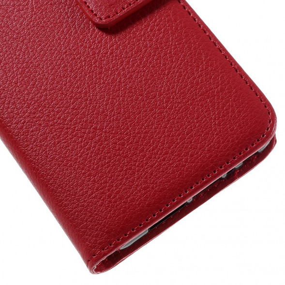 Чехол книжка с визитницей для HTC One A9 (Красный)