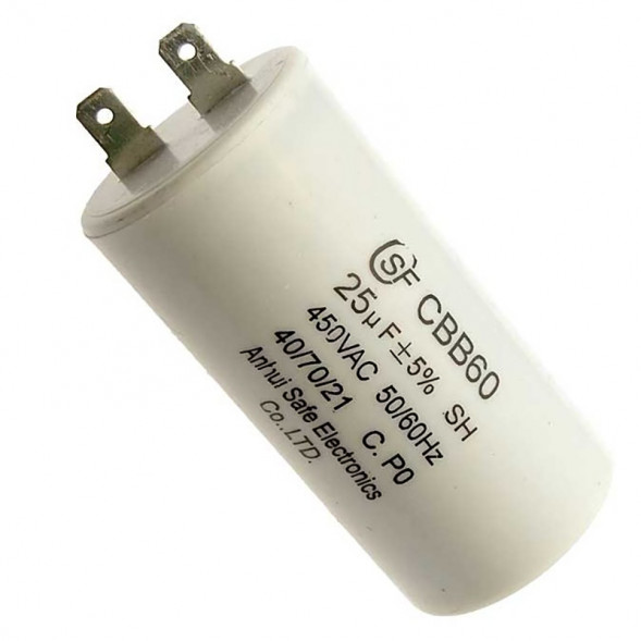 CBB60 25uF 450V (SAIFU) Конденсатор пусковой