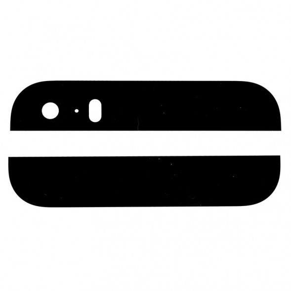 Стеклянные вставки в корпус iPhone 5S (Черный)