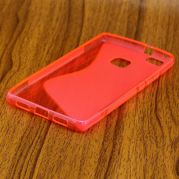 Антискользящий чехол для Huawei P9 (Малиновый)