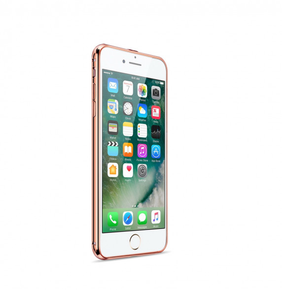 Чехол бампер Luxury Aluminum для iPhone 7 Plus (Розовое золото)