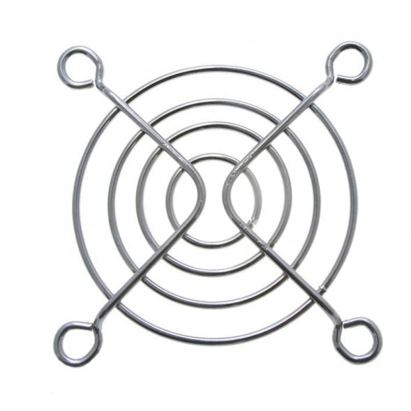 Решетка 80x80mm вентиляторная металлическая