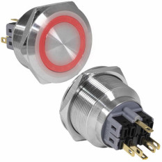 Кнопка антивандал. GQ28-11ZE/R/N on-off+off-on