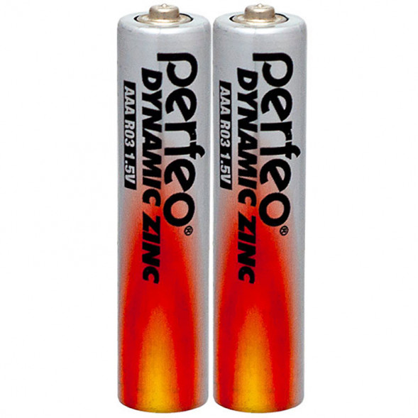Батарейка мизинчиковая AAA Perfeo R03-2P Dynamic Zinc 1.5В