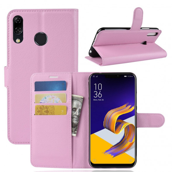 Чехол с визитницей для Asus ZenFone 5 ZE620KL / 5z ZS620KL (розовый)