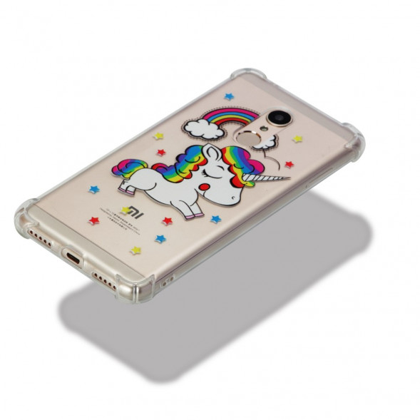 Силиконовый чехол с рисунком для Xiaomi Redmi 5 (Единорог)