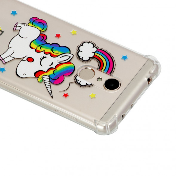 Силиконовый чехол с рисунком для Xiaomi Redmi 5 (Единорог)