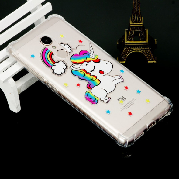 Силиконовый чехол с рисунком для Xiaomi Redmi 5 (Единорог)