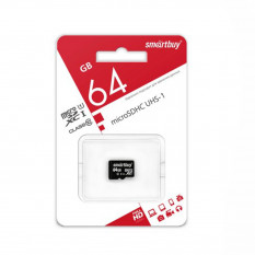 Карта памяти microSDXC 64Gb SmartBuy Class10 без адаптера