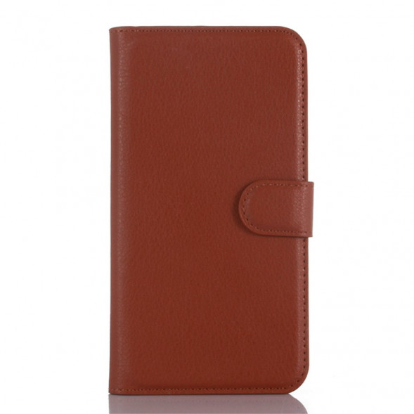 Чехол книжка с визитницей для Microsoft Lumia 550 (Коричневый)