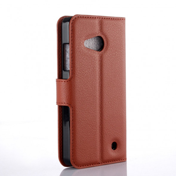 Чехол книжка с визитницей для Microsoft Lumia 550 (Коричневый)