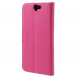 Чехол книжка с визитницей для HTC One A9 (Малиновый)