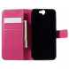 Чехол книжка с визитницей для HTC One A9 (Малиновый)