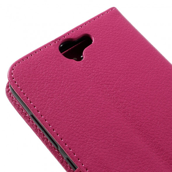 Чехол книжка с визитницей для HTC One A9 (Малиновый)