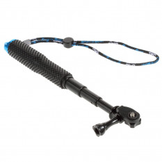 Ручной монопод селфи телескопическая палка AT-Y14 для GoPro Hero 4, 3+, 3, 2, 1 (Синий)