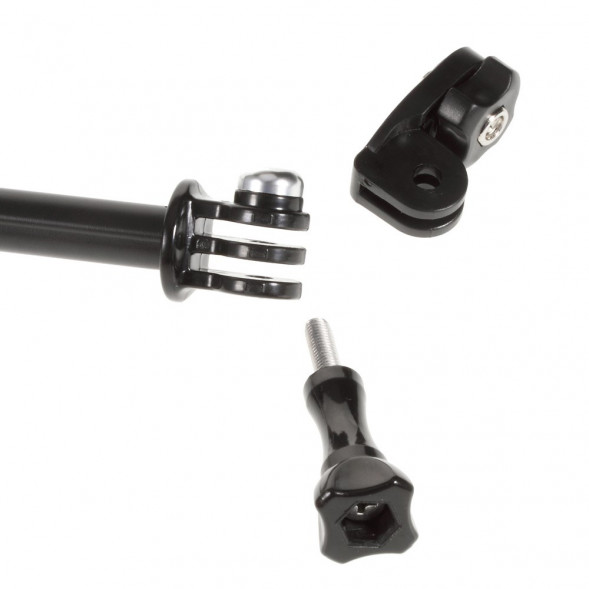 Ручной монопод селфи телескопическая палка AT-Y14 для GoPro Hero 4, 3+, 3, 2, 1 (Синий)