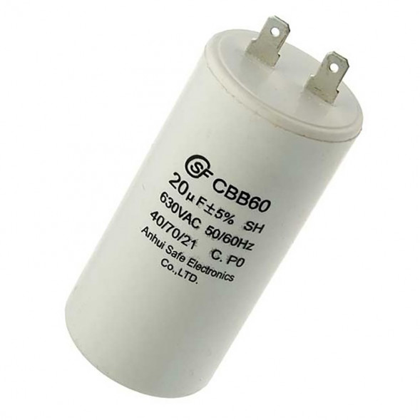 CBB60 20uF 630V (SAIFU) Конденсатор пусковой
