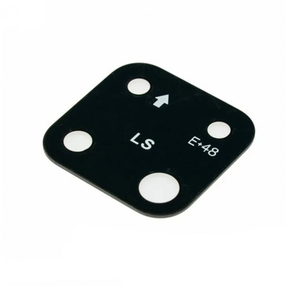 Стекло задней камеры для Realme C25 (без рамки) (Черный)