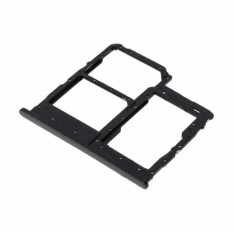 Контейнер SIM для Samsung A013 Galaxy A01 Core (Черный)