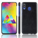 Кожаный чехол Litchi Texture для Samsung Galaxy M20 (черный)