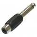 SZC-0142 / 6.35 mono-RCA jack Переходник из jack 6.35 на RCA