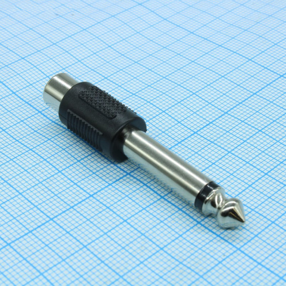 SZC-0142 / 6.35 mono-RCA jack Переходник из jack 6.35 на RCA