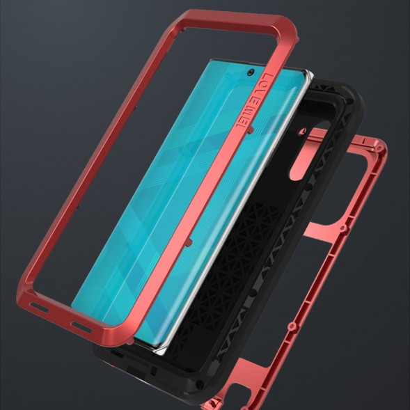 Гибридный чехол Love Mei для Samsung Galaxy Note 10 N970 (красный)