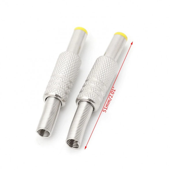 Разъем питания 5.5х2.5 DC штекер с желтой головокй