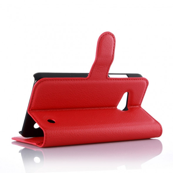 Чехол книжка с визитницей для Microsoft Lumia 550 (Красный)